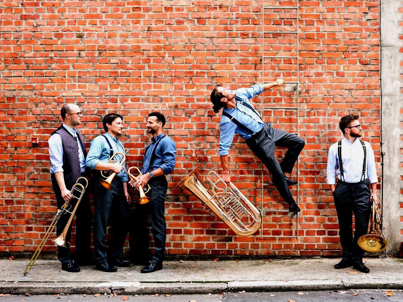 Munich Brass Connection, bringt im März stilvolle Blechblasklänge zu den Besuchern der Stadthalle Kleve.Foto: Schneider Photography