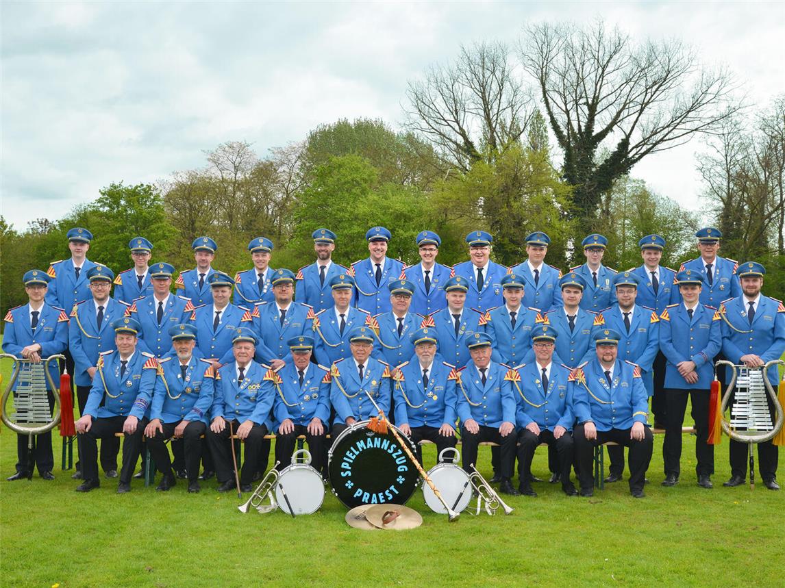 Musik ist Trumpf und hat Zukunft: Der Spielmannszug Praest im Jahr 2024. Foto: privat