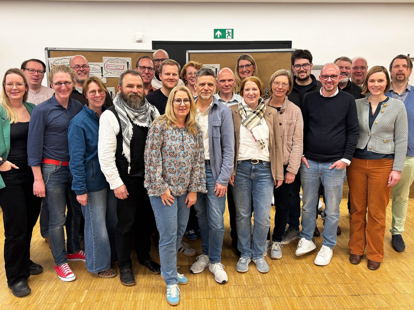 Treffen der Koordinatoren im Kubus-Tagungshaus Bentlage mit Geschäftsführer Daniel Gewand, organisiert vom Bistum.