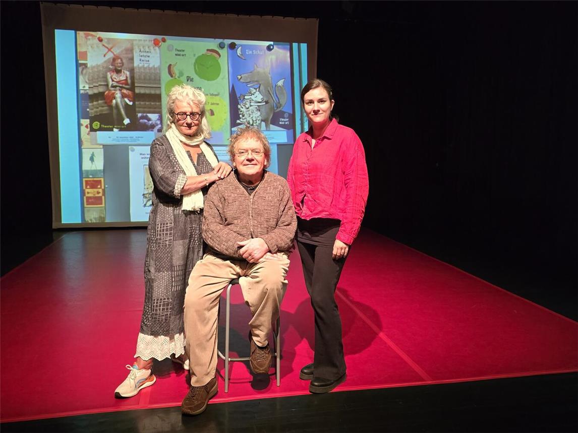 Neu im mini-art Team ist neben (v.l.) Crischa Ohler und Sjef van der Linden die Theaterpädagogin Lea Krell. NN-Foto: HF