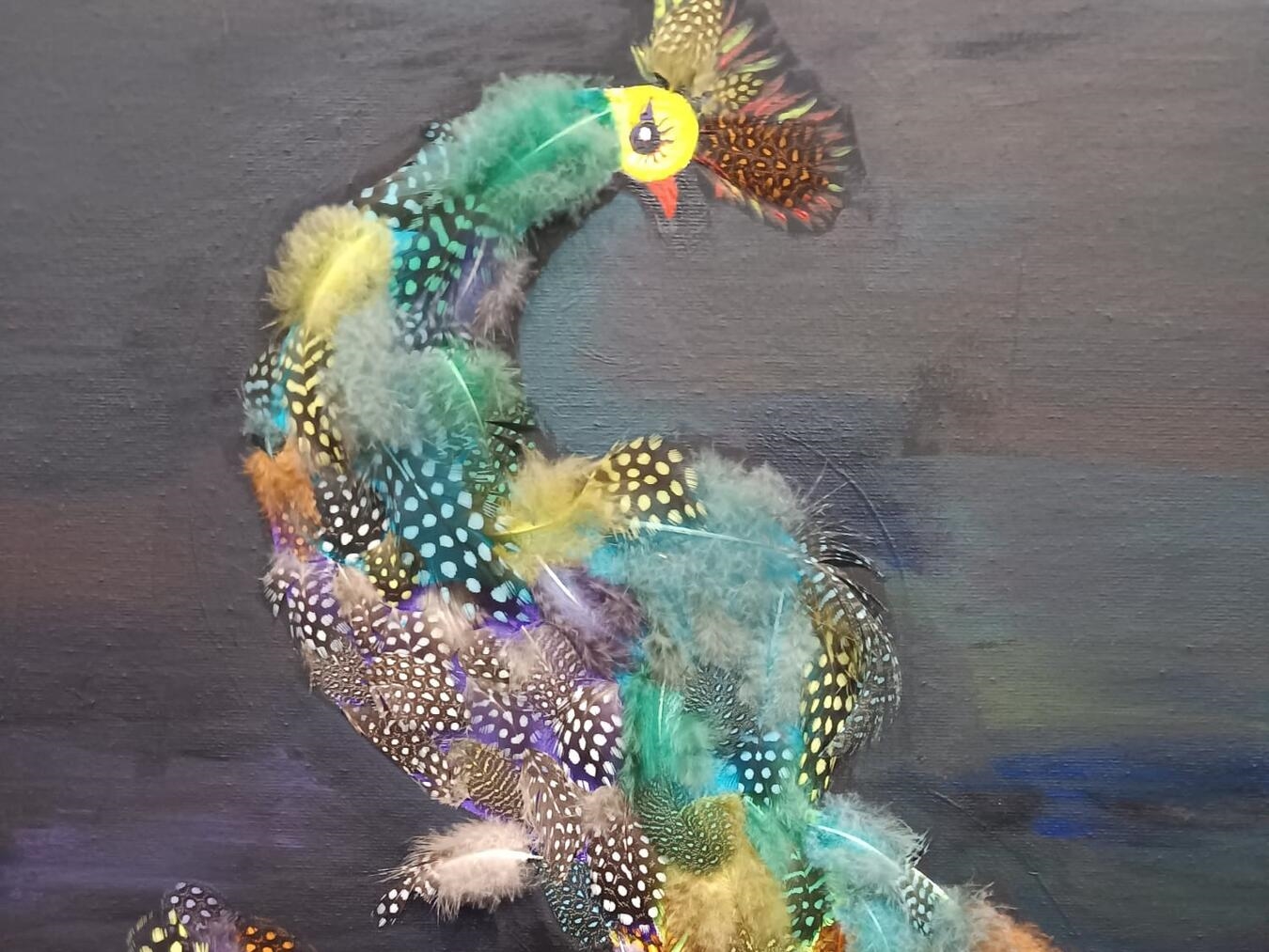 Neun Hobby-Künstlerinnen stellen in der Busmannstraße 36 in Kevelaer aus. Foto: Juliana Daniels