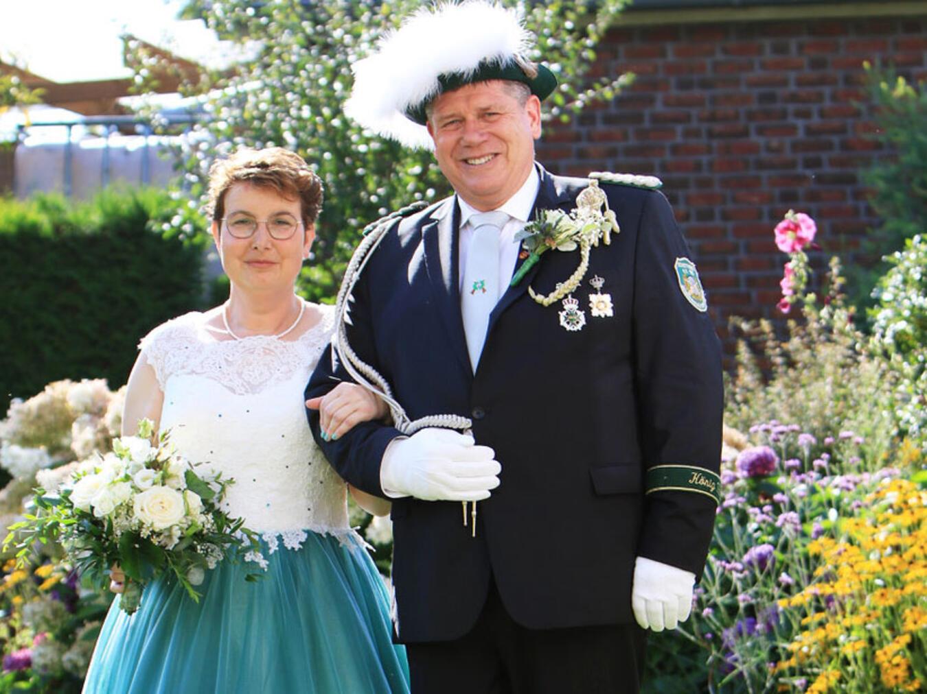 Noch regieren König Markus III. und Caroline II.. Beim Königschießen am 4. August wird die Nachfolge entschieden. Foto: privat
