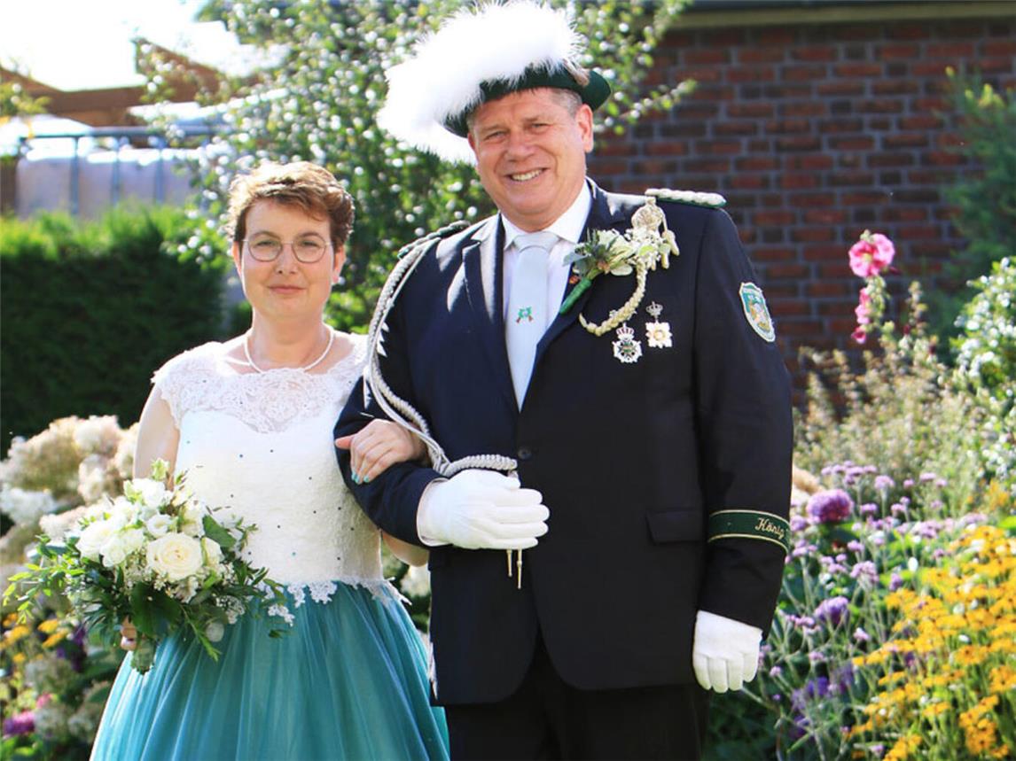 Noch regieren König Markus III. und Caroline II.. Beim Königschießen am 4. August wird die Nachfolge entschieden. Foto: privat