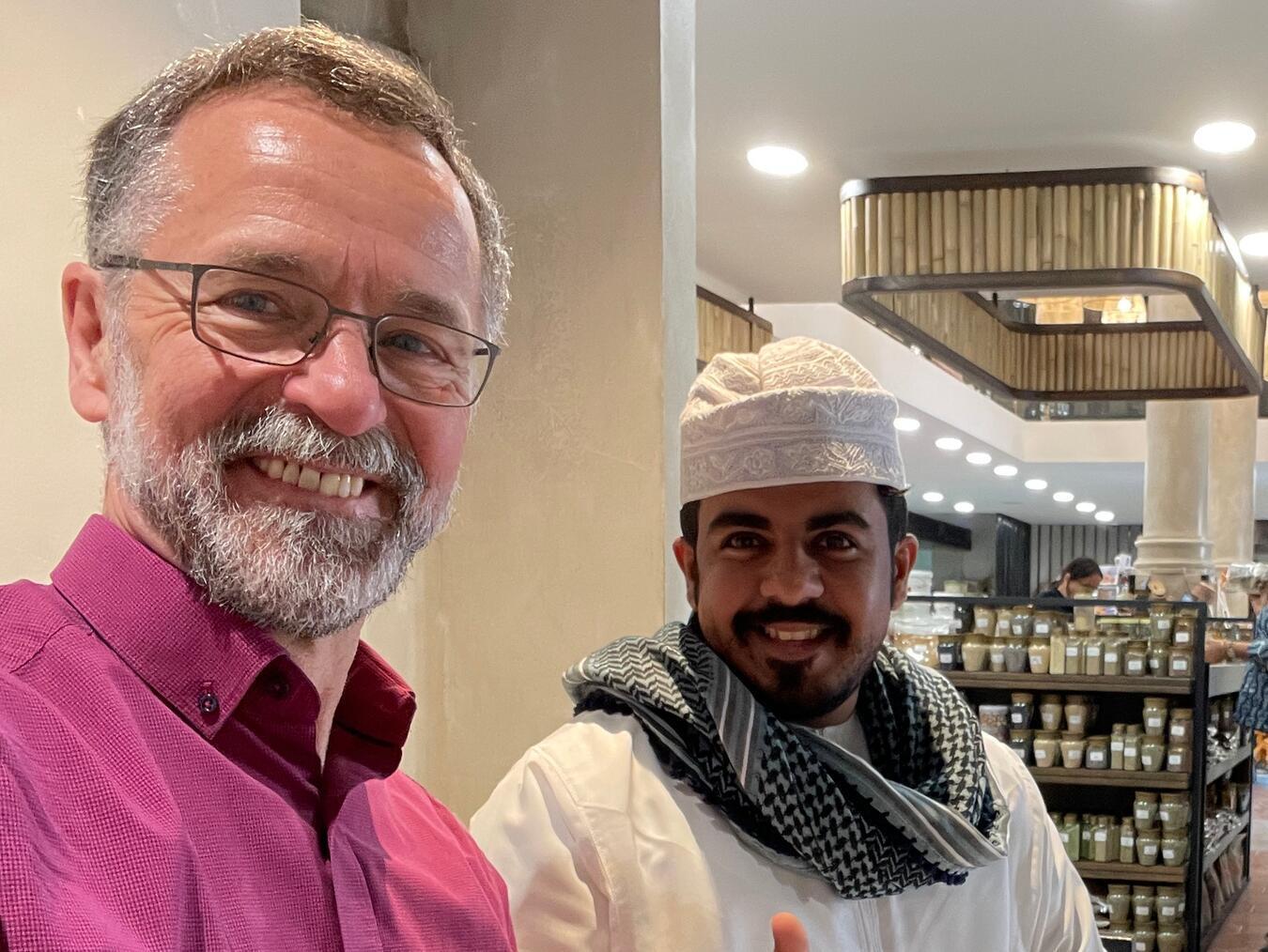 Norbert Weyer bei seiner Reise in den Oman. Foto: privat