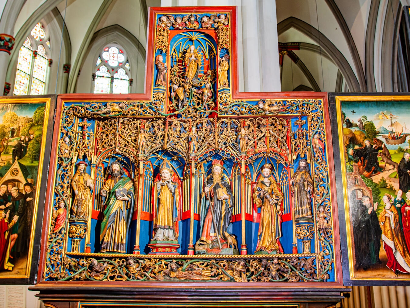 Nun ist das Werk aus dem frühen 16. Jahrhundert wieder in voller Pracht zu bewundern. Fotos: Bischöfliche Pressestelle / Christian Breuer