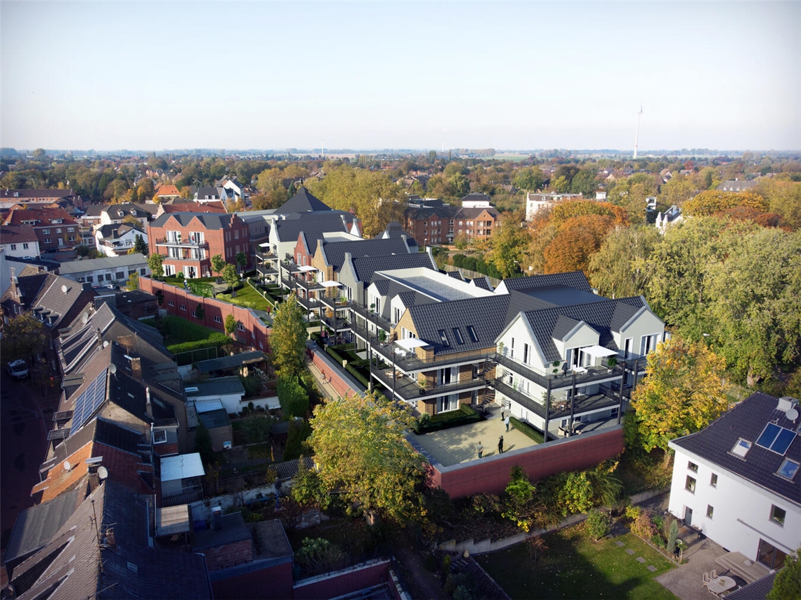 Ob das „Stadtgarten-Quartier“ am Delltor in Rees tatsächlich noch realisiert wird, bleibt abzuwarten. Eine innerstädtische Entwicklung bleibt aber das Ziel. Grafik: Hüls Baukonzepte