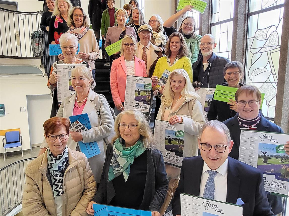 Organisatoren und Künstler hoffen auf viele Besucher am 5. November in Rees. NN-Foto: MB