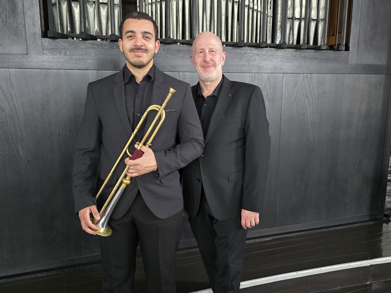 Pedro Rosa und Dieter Lorenz laden in die St.-Maria-Magdalena-Kirche ein. Foto: Privat