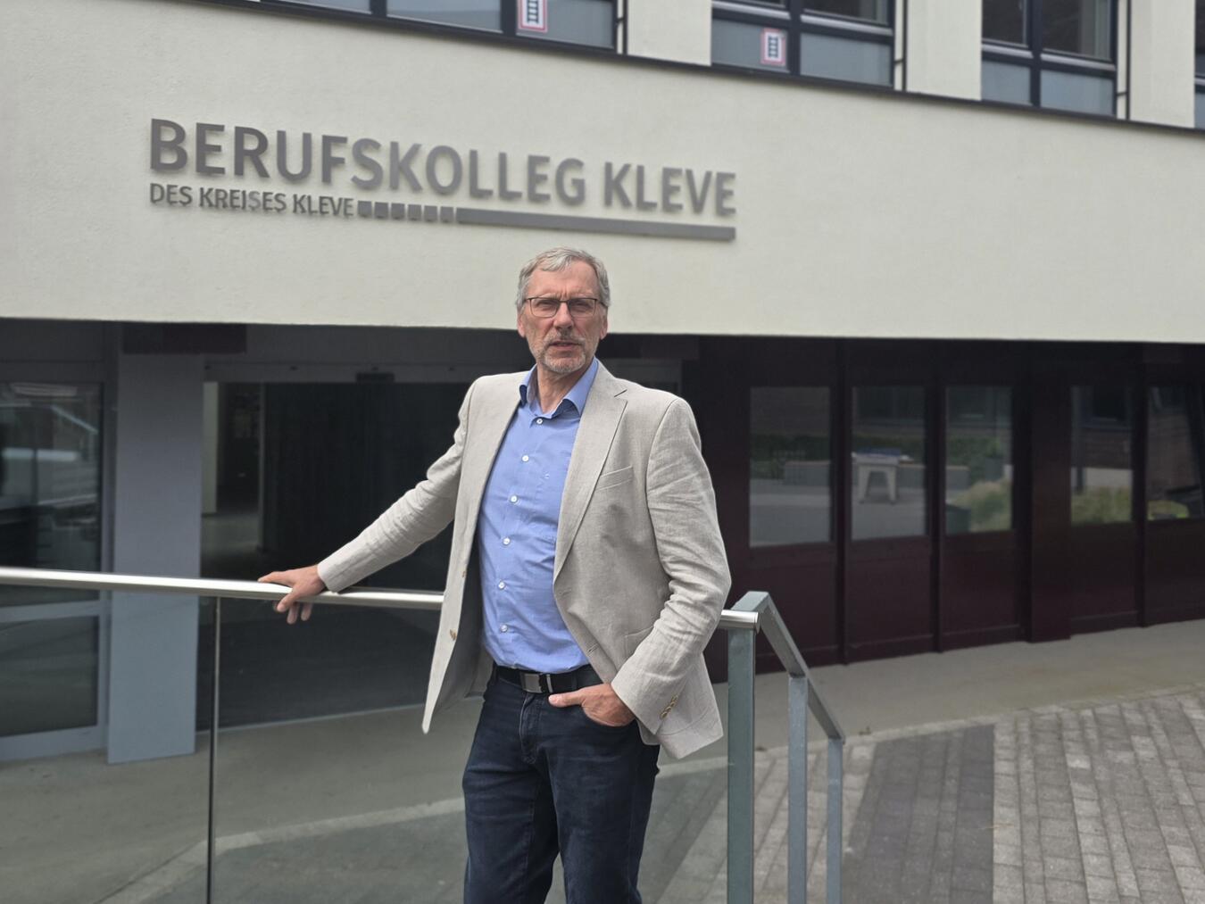 Peter Wolters war zehn Jahre lang Chef des größten Berufskollegs des Landes NRW. NN-Foto: HF