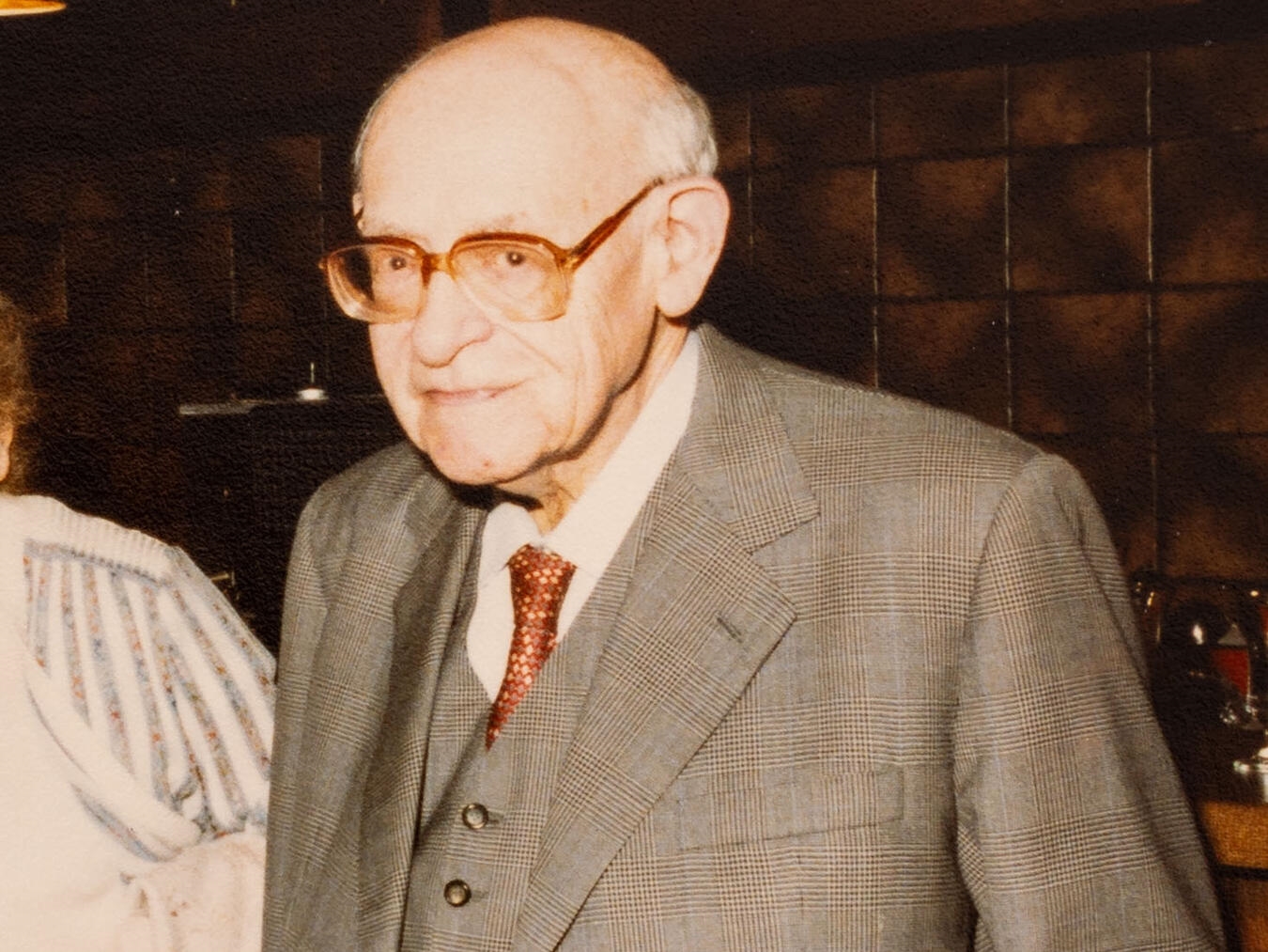"Prof. Dr. Walter Bader Porträt 1973 von Christoph van Leyen"