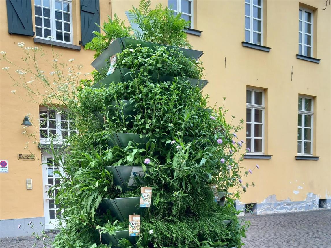 Pyramiden aus Wildpflanzen stärken die Artenvielfalt. Foto: Privat