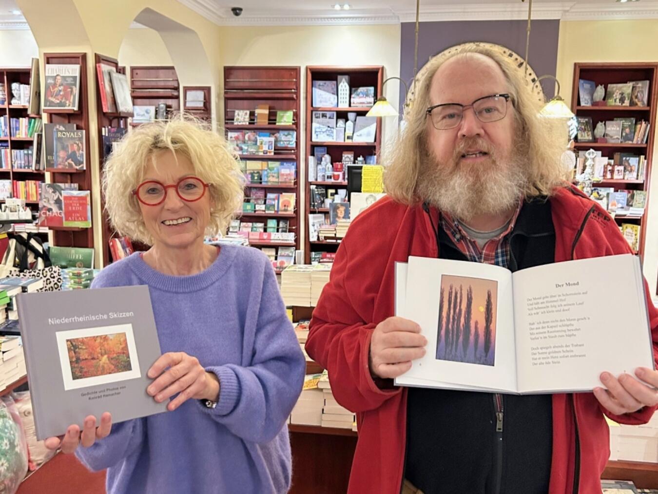 Renate Bartmann und Konrad Hamacher freuen sich auf die Lesung am 18. Dezember. Foto: privat