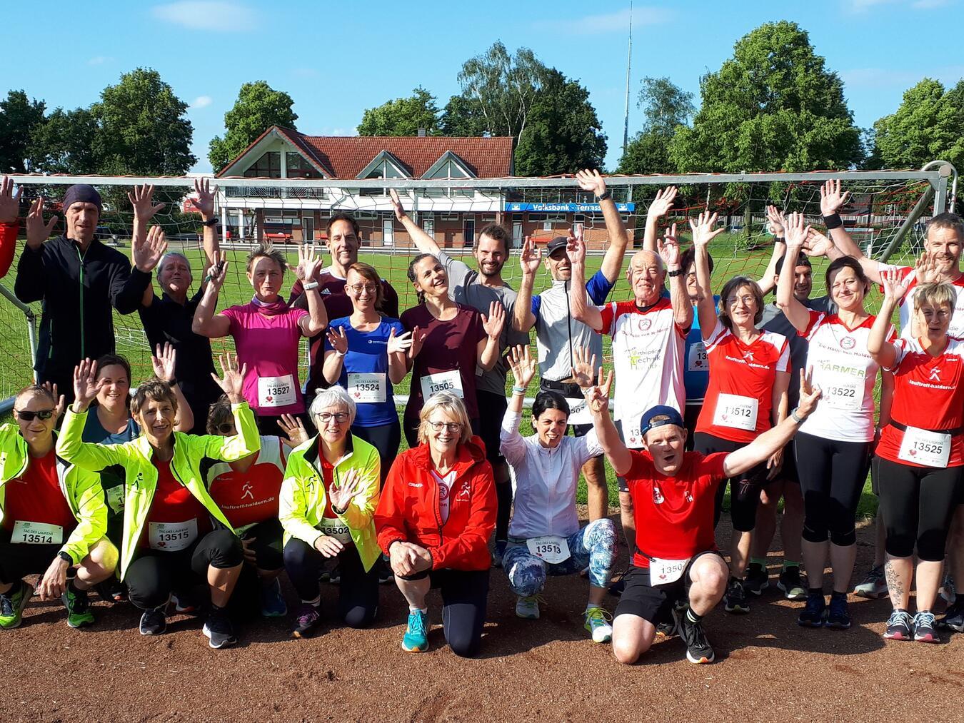 Rund 30 Läufer erkundeten beim „Tag des Laufens“ die Strecken des Volkslaufs. Foto: privat