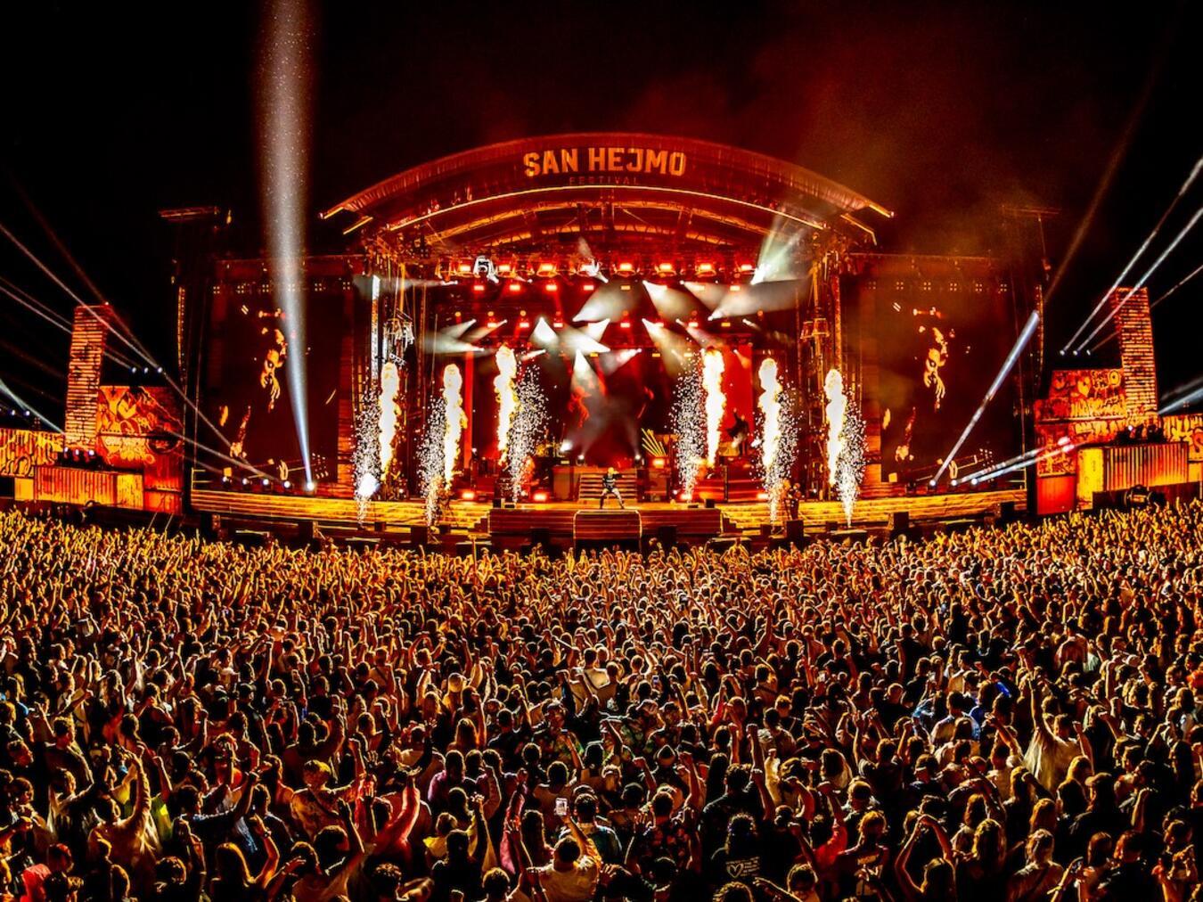 San Hejmo 2024 überzeugte mit Megastars wie Macklemore, Kontra K, Shirin David, Nico Santos, Deichkind und mehr als 80 weiteren Künstlern auf sechs Festivalbühnen. Das Foto zeigt Headliner Kontra K mit sensationeller Show am ersten Festivalfreitag.Foto: Spanhof.Info