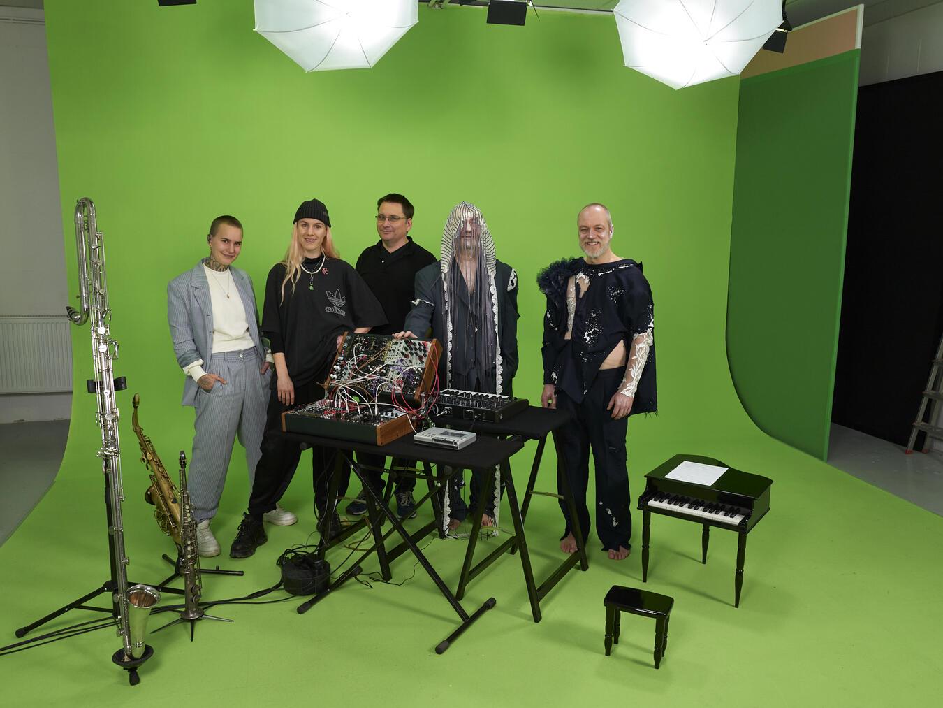 Schon beim Filmen wurde über die Soundtracks performt und so entstanden mehrere Stunden mit Filmmaterial, von denen jedoch nur eine begrenzte Menge in dem Kurzfilm verarbeitet werden konnte. Foto: Frank Wiedemeier