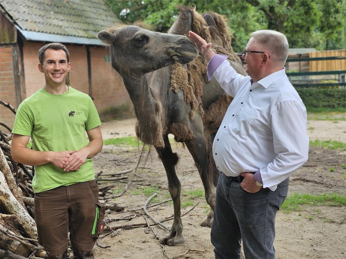 Schon im Juni 2023 „bändelten“ Martin Polotzek und Harald Kunde in Sachen Kombiticket an. NN-Foto (Archiv): HF