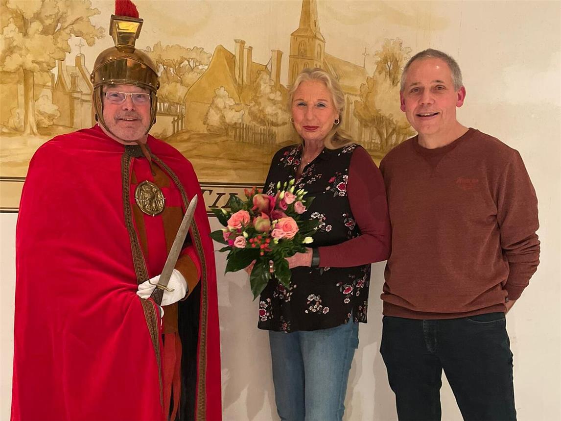 Selma Beilke mit Richard und Stephan Braam. Foto: Sankt Martinskomitee-Till-Moyland-Louisendorf