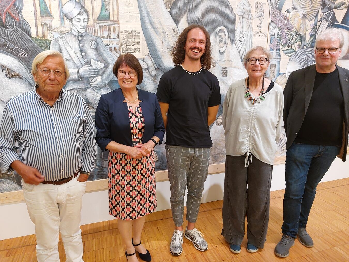 "Pro-Kultur-Jubiläum: Klaus Cordes, Irene Möllenbeck, Adrian Schabbel, Gabriele Krafft, Thomas Brokamp"