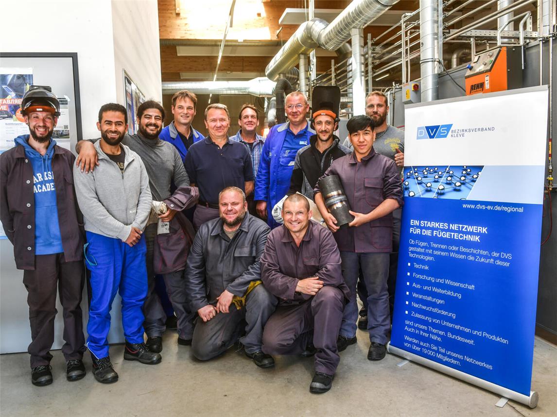 Sie hatten die Möglichkeit, eine international anerkannte Schweißerprüfung abzulegen. Foto: Gottfried Evers