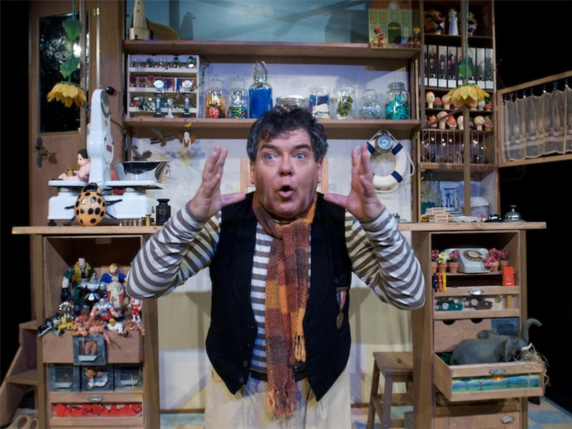 Sjef van der Linden auf der Bühne. Foto: Bas Marien