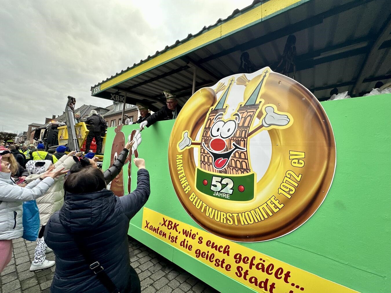 So war das XBK 2024 beim Blutwurstsonntagszug unterwegs. NN-Archivfoto: Sabrina Peters