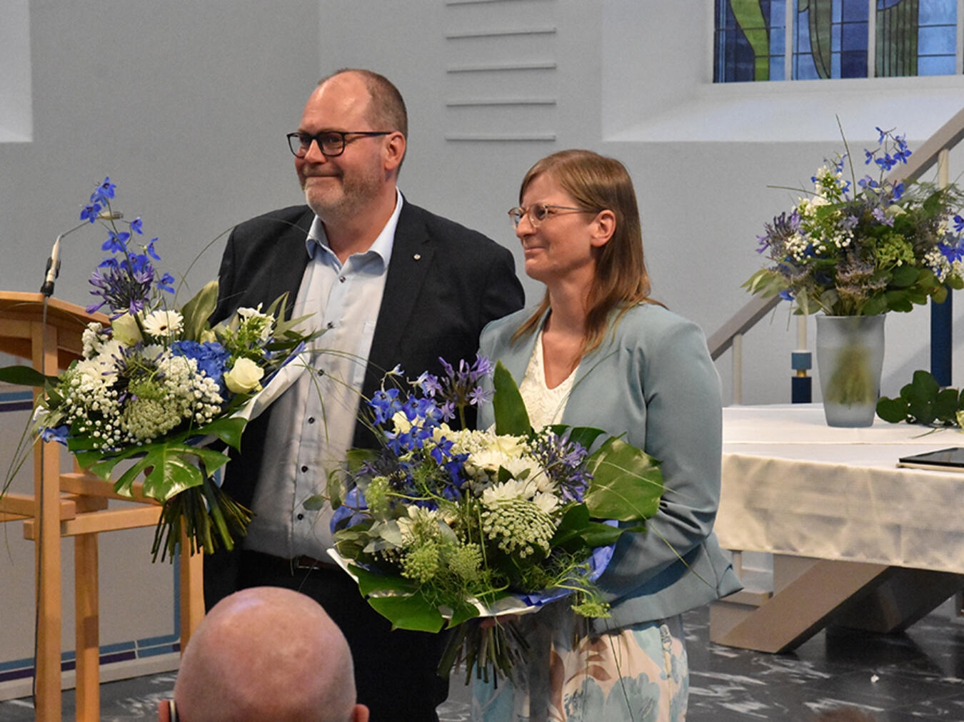 Abschied und Neuanfänge bei der Diakonie "Marcus Knops und Anne Rutjes, Sozial- und Finanzvorstand, Porträtfoto"