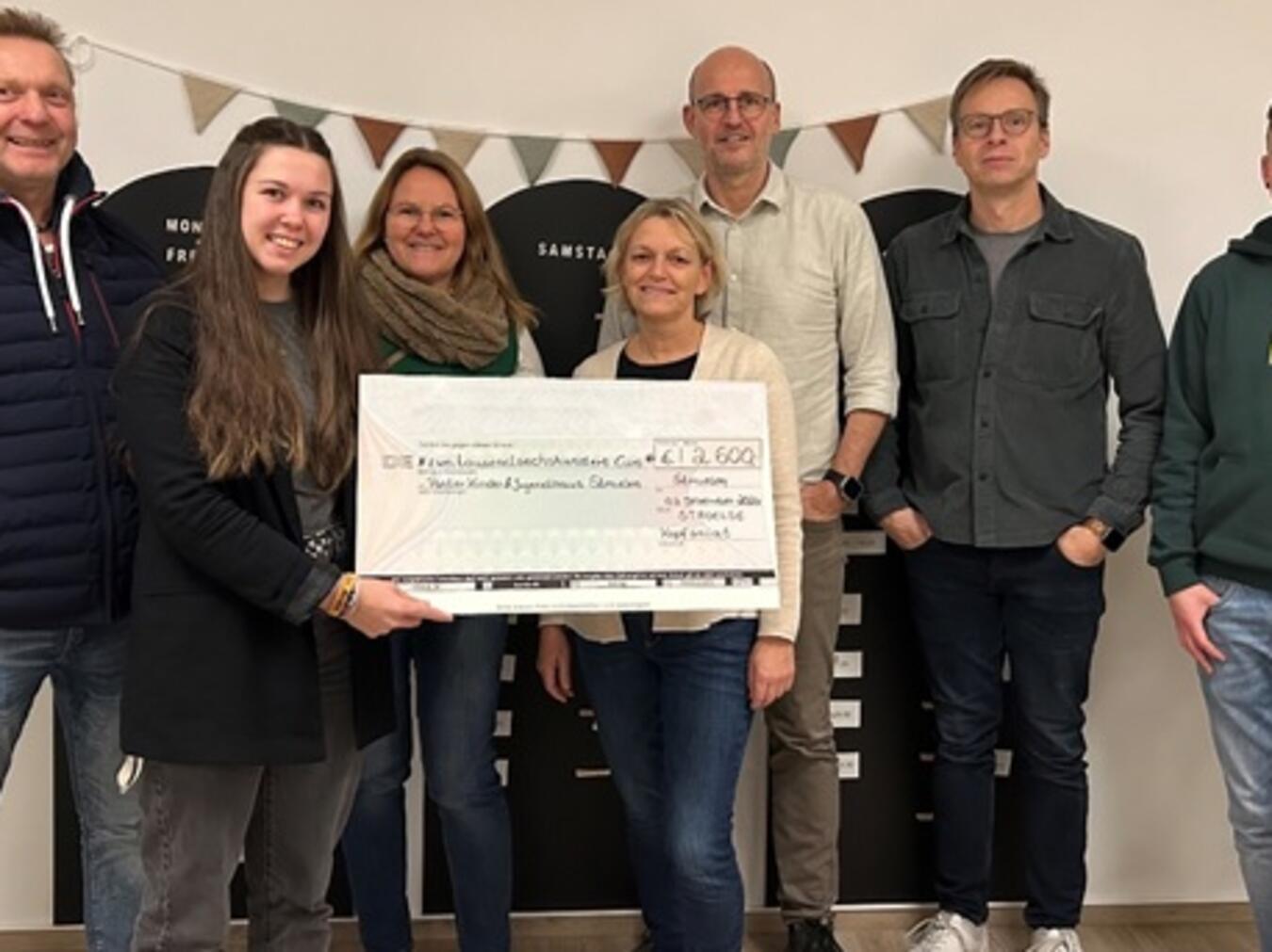 Spendenübergabe an die Kinder- und Jugendhilfe Pont. .Foto: privat