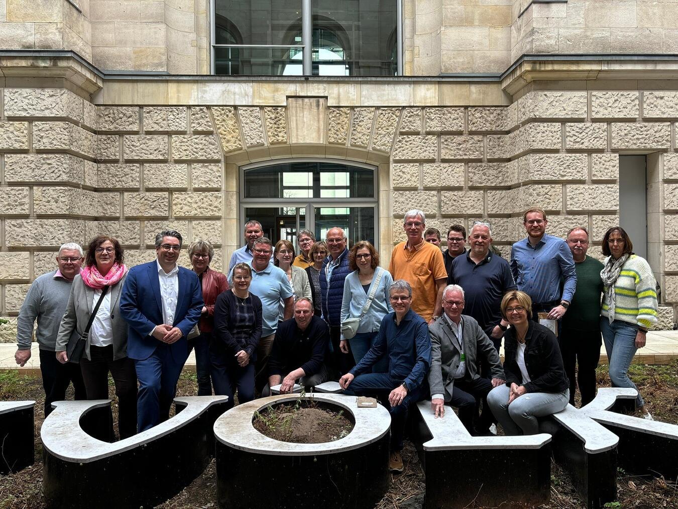 Stefan Rouenhoff freut sich über den Besuch aus der Blumenstadt. Foto: CDU Straelen