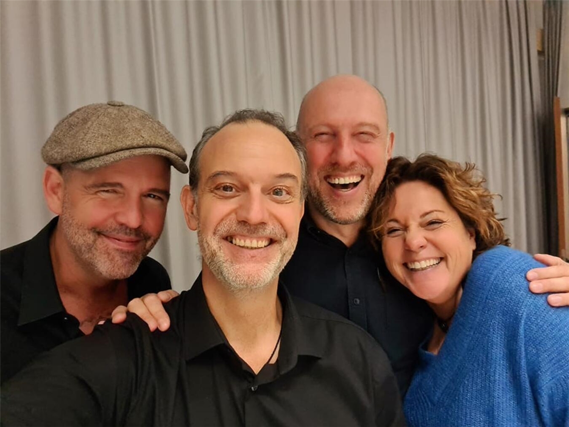 Steffi Neu, Doc Esser, René Steinberg und Sven Pistor sind die „Radiofreunde“. Foto: privat