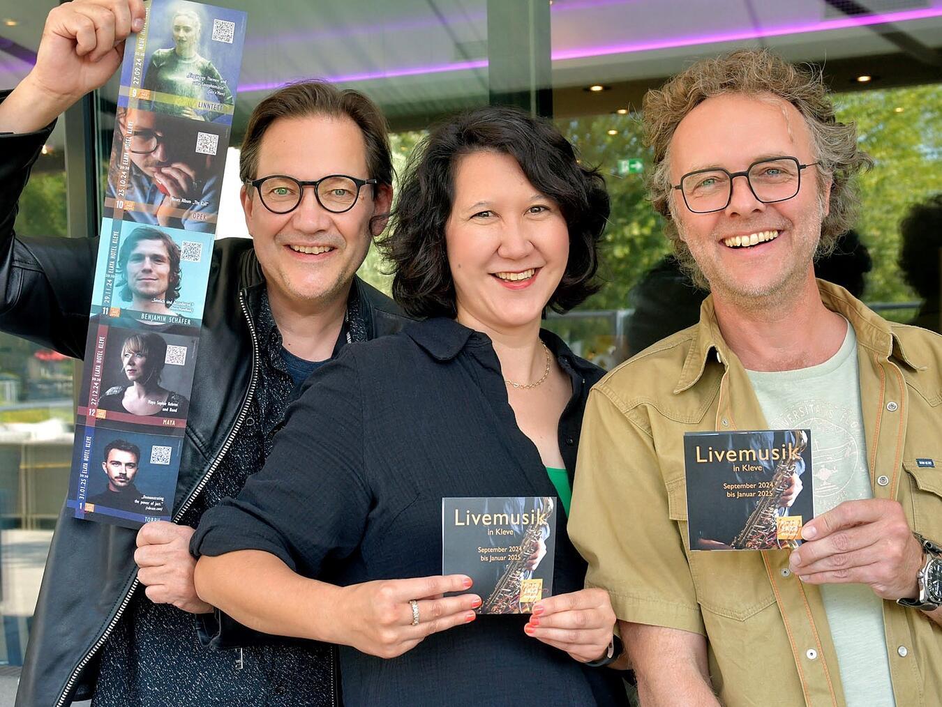 Stelleten das neue Programm vor (v.l.): Christoph Berens, Elena Kreßin, Josef Janßen. NN-Foto: R. Dehnen