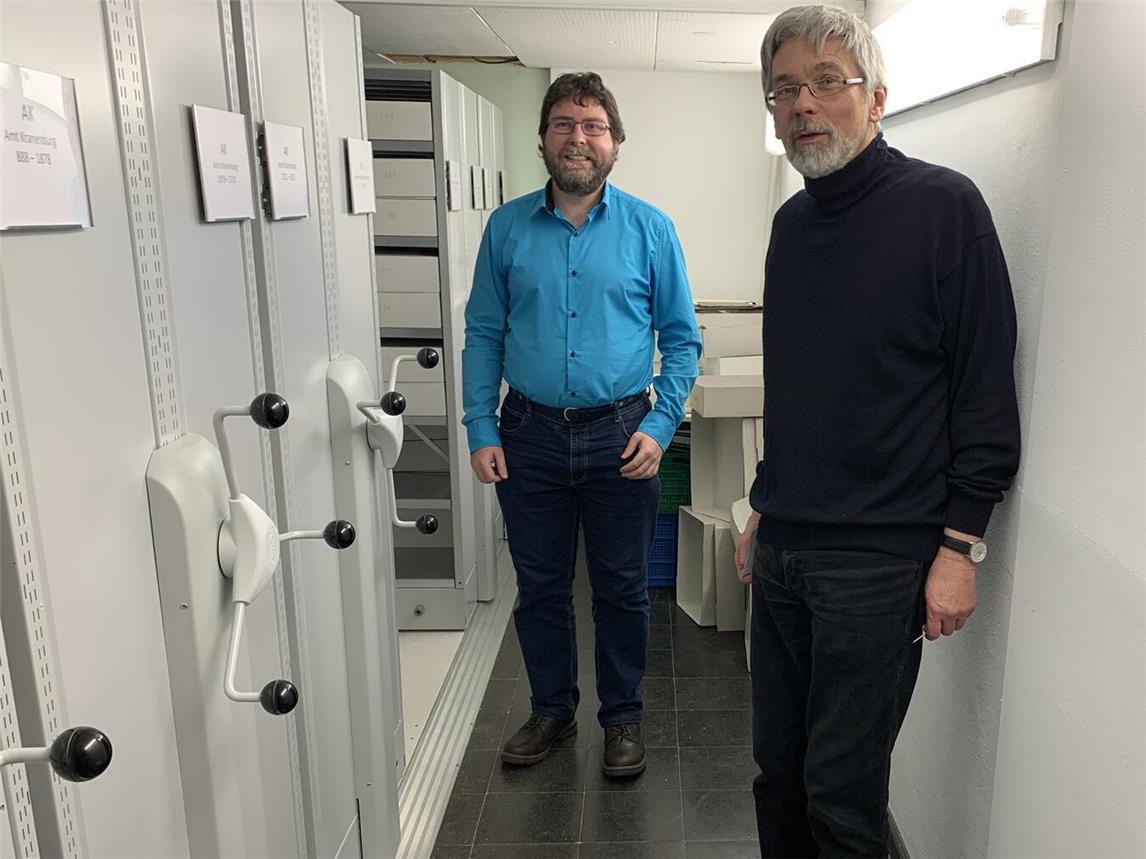 Stinners Nachfolger ist Tobias Tenhaef (l.). Foto: Gemeinde Kranenburg