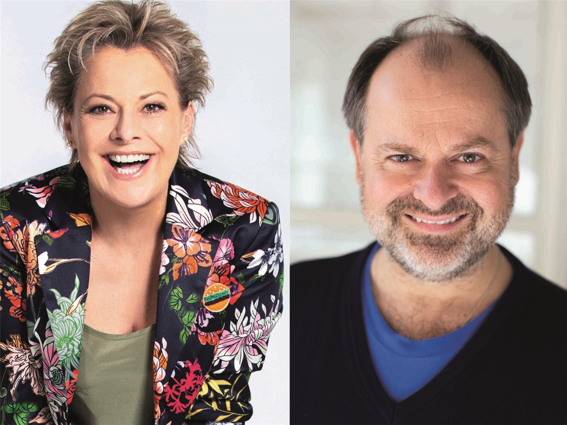 Tanja Schumann und Markus Majowski gehören zum Ensemble von „Endlich allein“. Fotos: Hanns Casper, Isabell von Ohlshausen