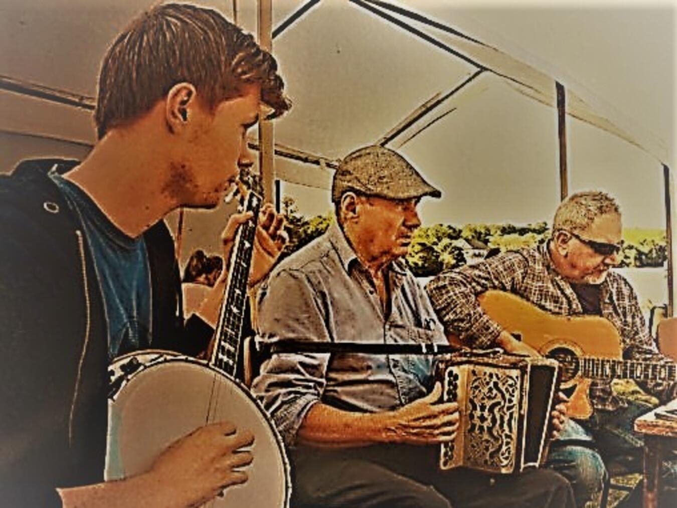 "The Poachers Live-Auftritt in Rees-Mehr, Konzertfoto von John O'Cullán"