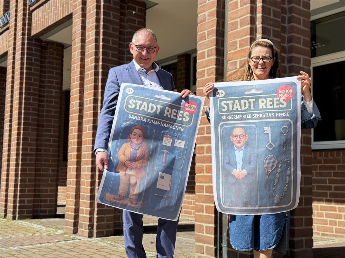 Themen wie KI und moderne Führungskultur gibt es beim Treffpunkt Handwerk der Stadt Rees mit Bürgermeister Sebastian Hense und Wirtschaftsförderin Sandra Kimm-Hamacher. Foto: Stadt Rees