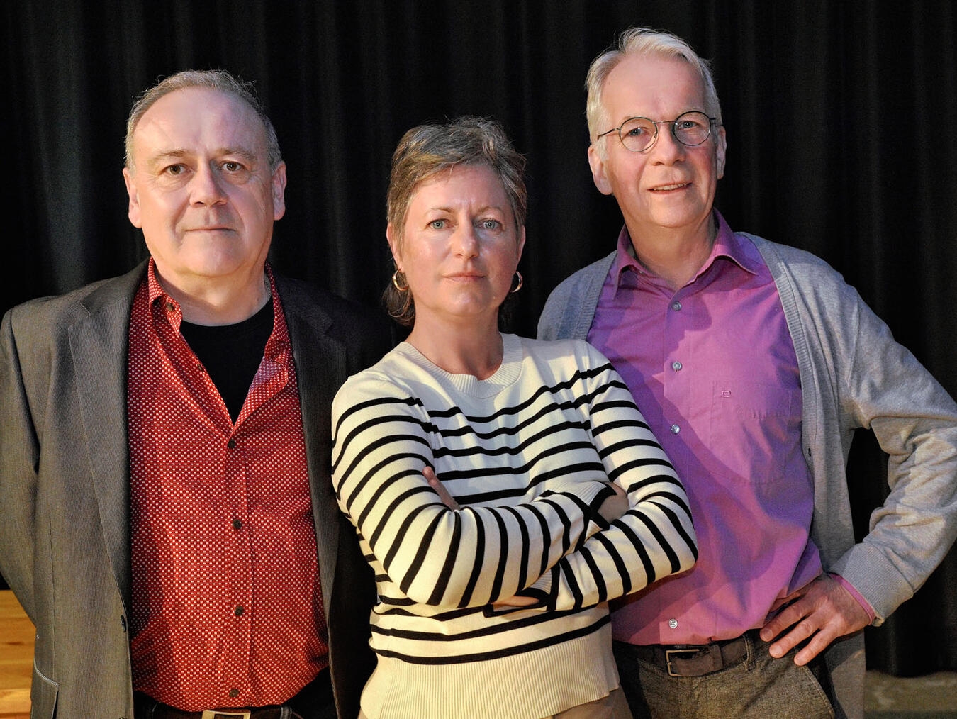 Thomas Bruns-Heiwegen, Birgit Heinelt und Johannes Himmes (v.l.) spielen in der neuen Produktion. „Die Wunderübung“ ist eine Komödie von Daniel Glattauer. Regie führt Ludger Terlinden. NN-Foto: Rüdiger Dehnen