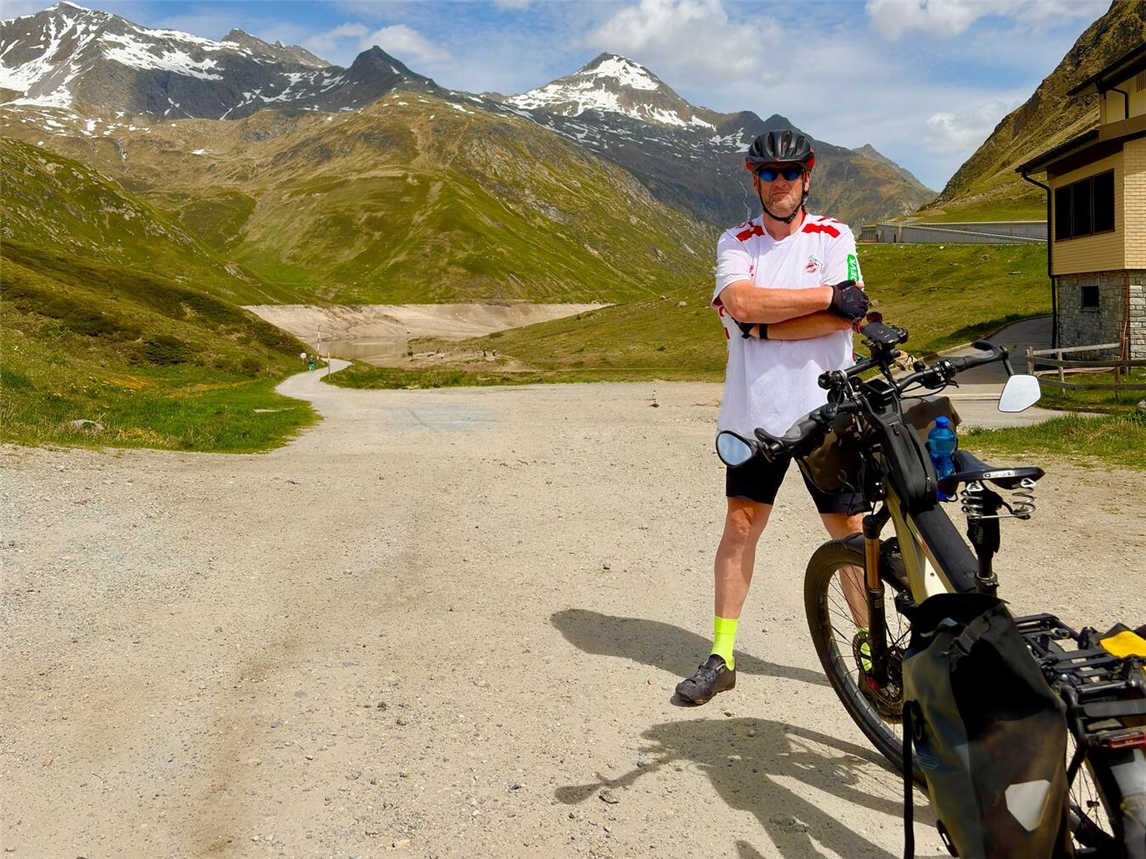 Thomas Hommen fuhr auf seiner diesjährigen Fahrradtour unter anderem durch die Alpen. Foto: Hommen