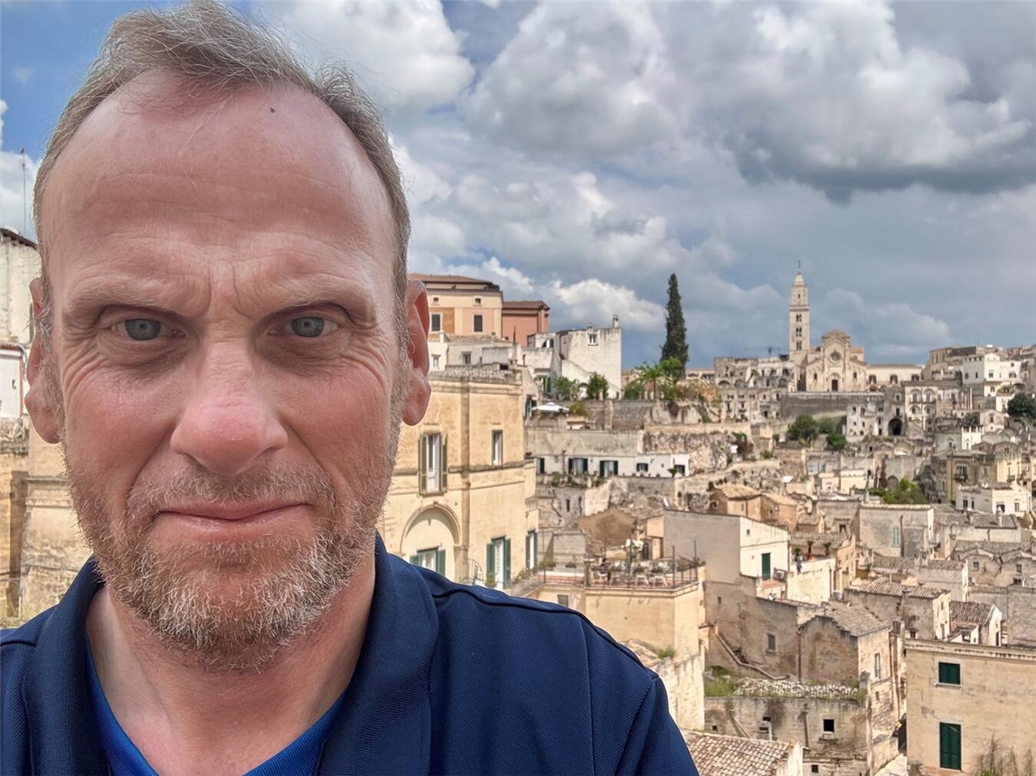 Thomas Hommen im vergangenen Jahr bei seiner großen Italien-Rundreise. Archivfoto: Hommen