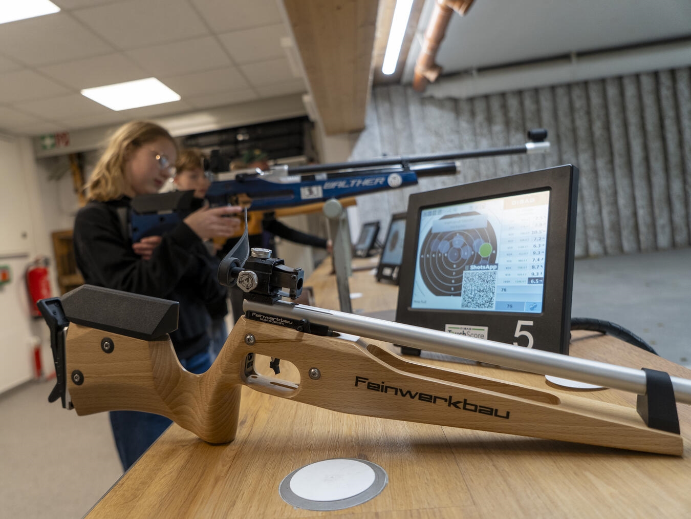 Total digital: die neue Schießanlage der St.-Georg-Bruderschaft. NN-Foto: Gerhard Seybert