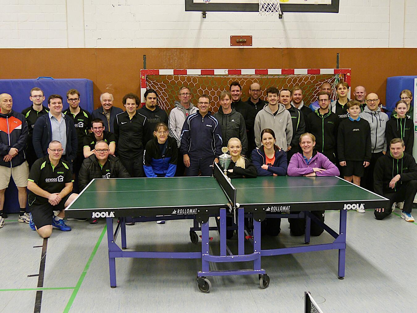 Traditionell veranstaltete die Tischtennisabteilung der DJK Rhenania Kleve im neuen Jahr die Vereinsmeisterschaften. Foto: DJK Rhenania Kleve