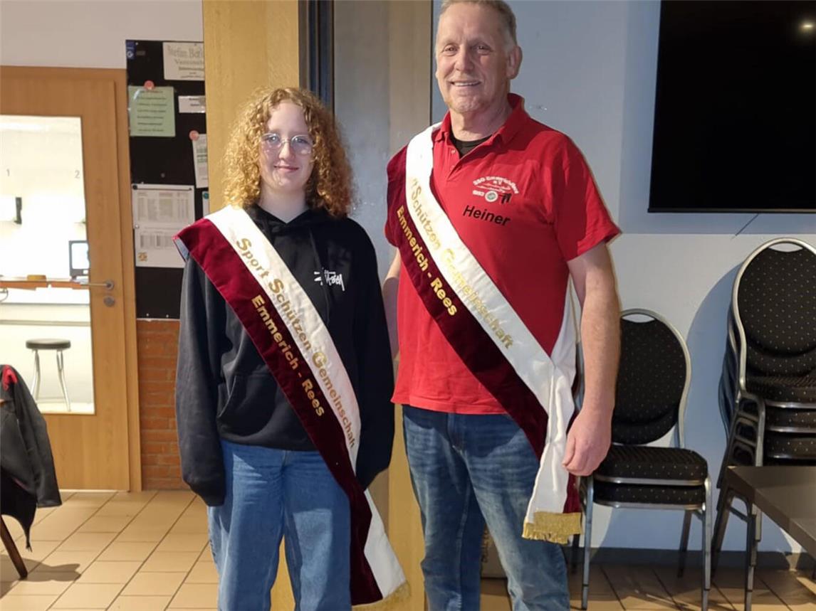 Treffsichere Sportschützen: Prinzessin Hannah Hövelmann und König Heiner Hülkenberg. Foto: privat