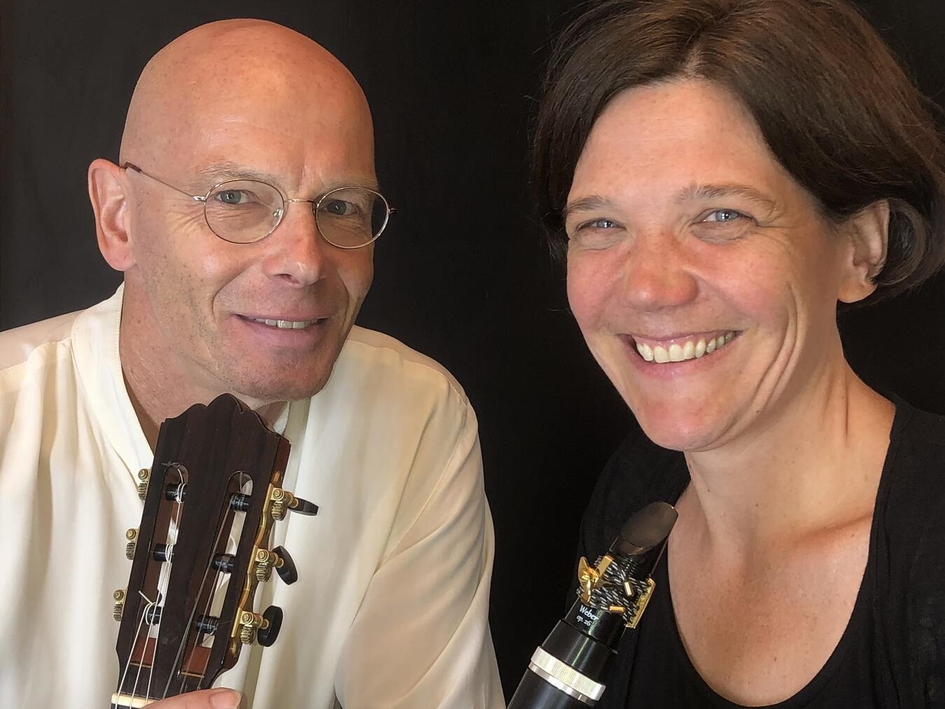 Ulrich Steiner (Gitarre) und Gerlinde Kraft (Klarinette) versprechen ein besonderes Hörerlebnis. Foto: G. Kraft