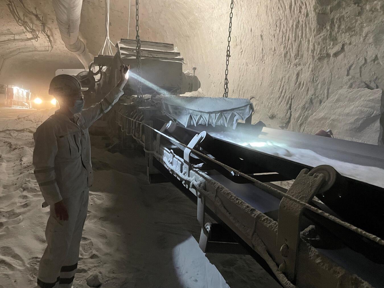 Unter Tage wird seit Jahrzehnten reichlich Salz abgebaut. NN-Archivfoto: SP