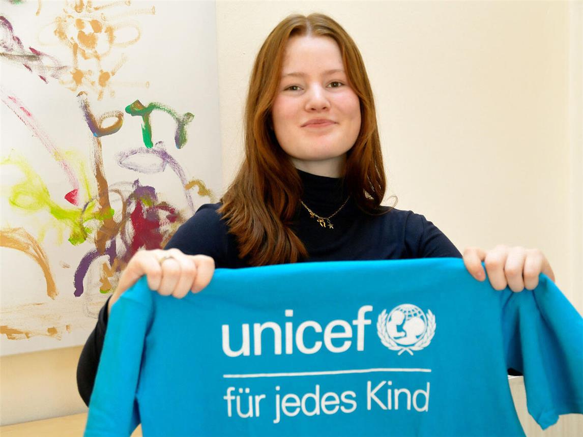 Ursina Daams hofft auf Mitstreiter für das Unicef-Junior-Team, das sie ins Leben rufen möchte. NN-Foto: Rüdiger Dehnen
