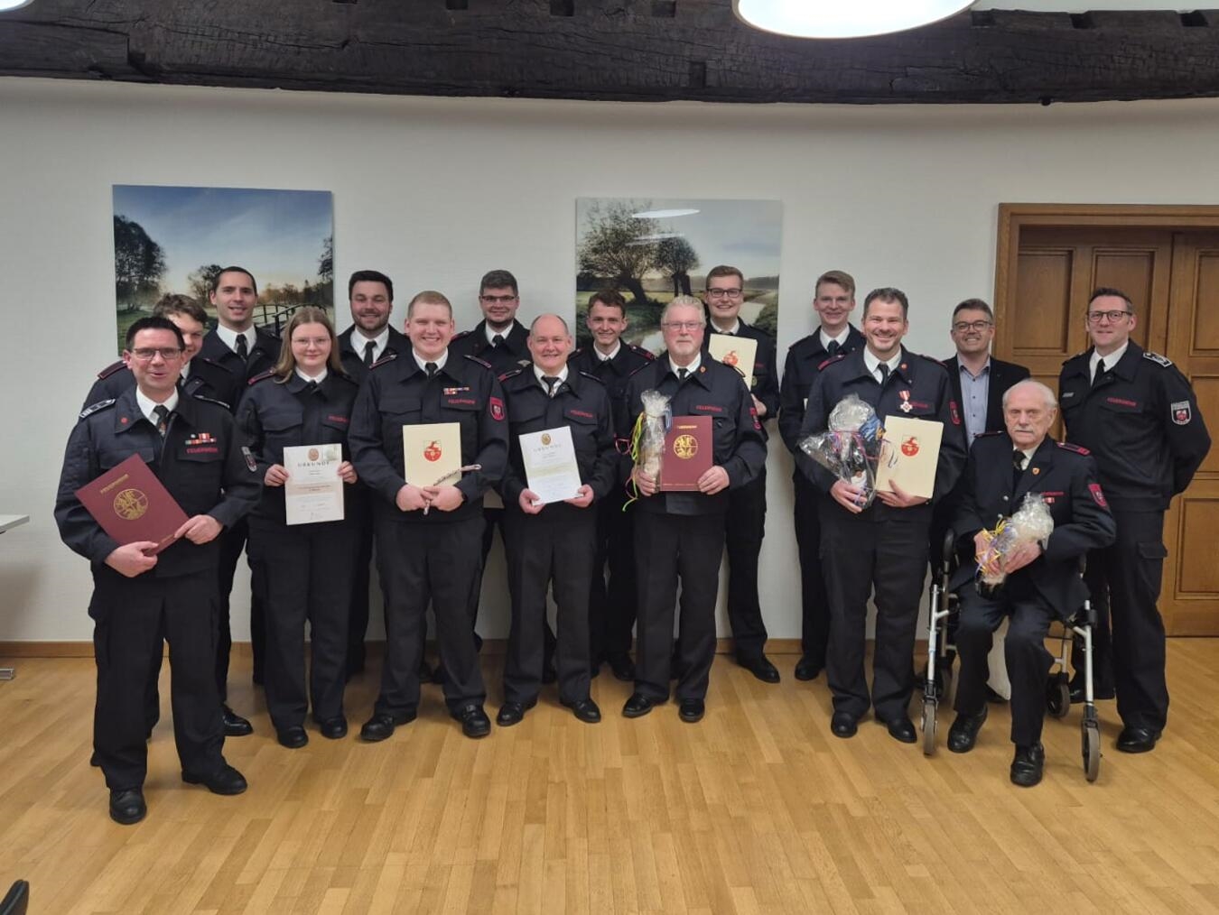 Verdiente Kameraden wurden geehrt.