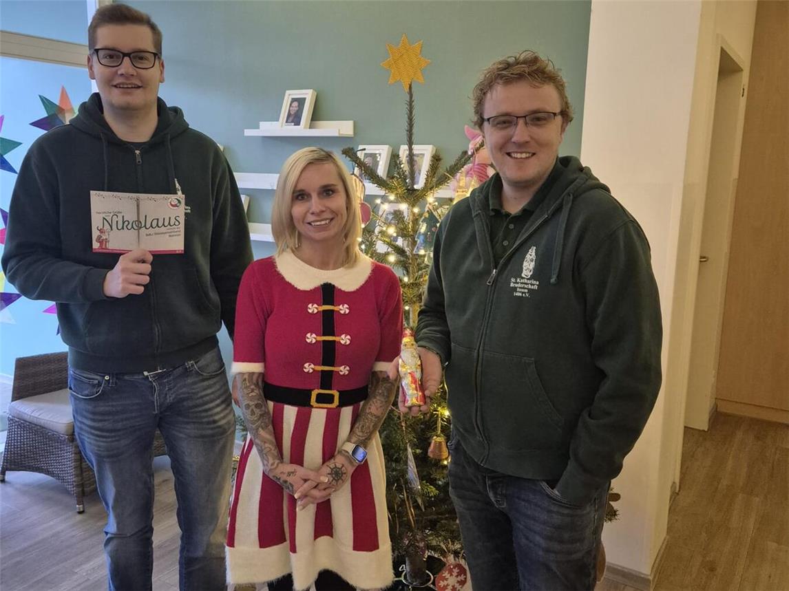 Verteilt wurden die Schokonikoläuse in der evangelischen Kindertagesstätte Sonnenstrahl, der Kindertageseinrichtung Arche Noah, dem Krütpasch Kindergarten, der Kindertagesstätte Pappelstrolche und dem katholischen Kindergarten St. Nikolaus. Foto: privat