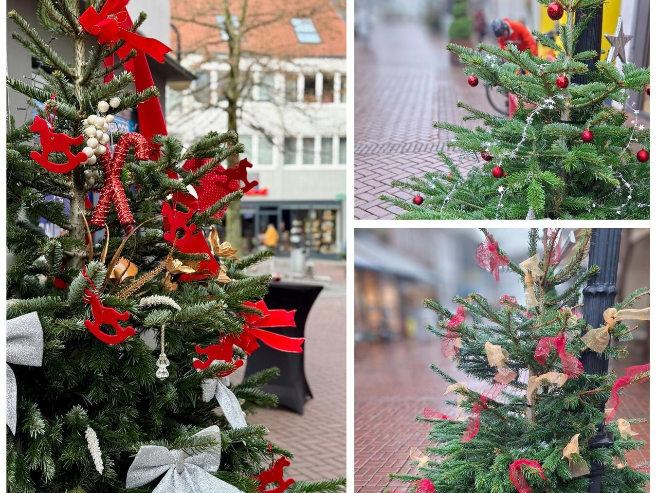 Viele Händler haben die Chance genutzt und einen Baum geschmückt. Fotos: WTM