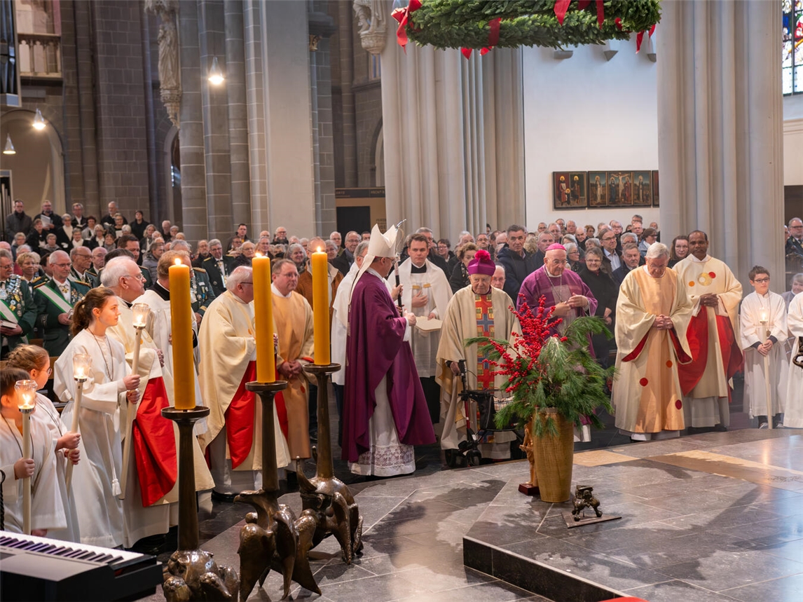 Vor 75 Jahren, am 30. November 1950, wurde Theodor Hoffacker in Münster zum Priester geweiht – das Jubiläum wurde im Xantener Dom gefeiert.Foto: Bischöfliche Pressestelle / Christian Breuer