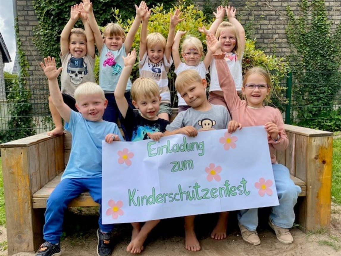 Vorfreude auf das Kinderschützenfest in Walbeck.Foto: privat