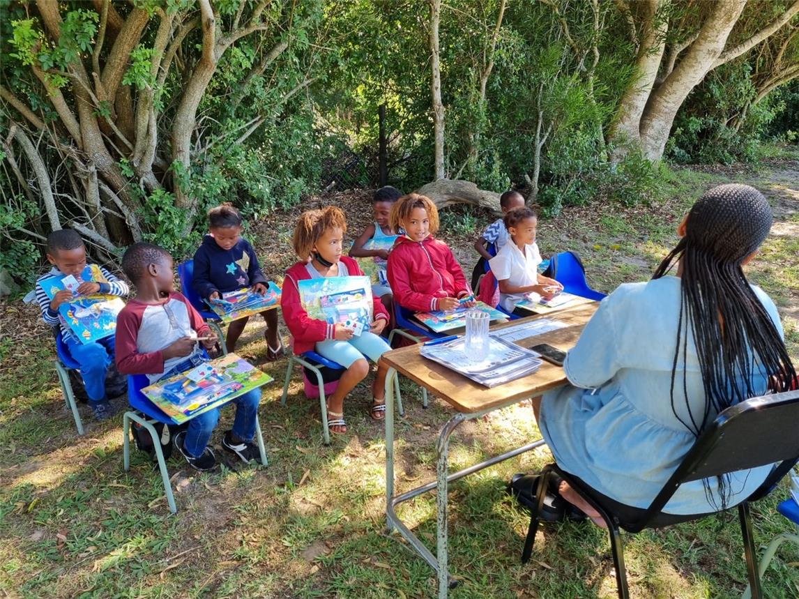 Während seines Aufenthalts in Port Elizabeth arbeitet Gordon Schmitz in einer der Bildungseinrichtungen, die Volunta und „weltwärts“ unterstützen.