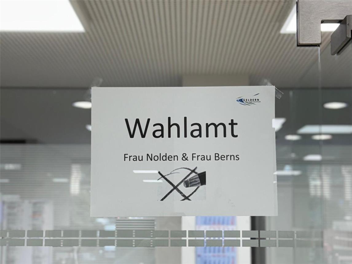 Wahlen sind bis zum 21. Februar auch direkt in der Stadtverwaltung möglich. Foto: Stadt Geldern/Gossens 